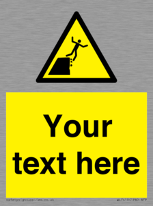 Custom Warning unstable cliff edge